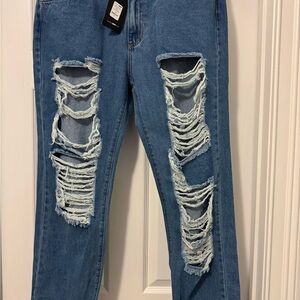 Fashion Nova Blue Denim Jeans